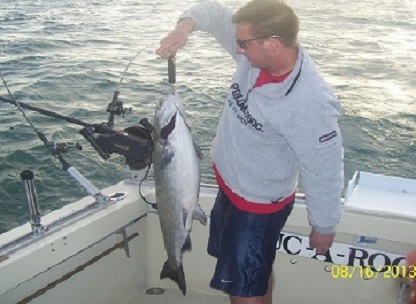 Pictured here is Ben Criss from Scranton P.A. with a 31.9 pound Chinook Salmon