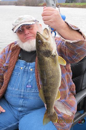 On November 27, 2011 Bob Morey caught this big walleye