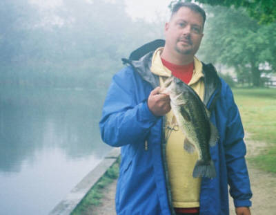 Brian Miller of Central Islip, NY caught this awesome Largemouth bass on opening day 2006