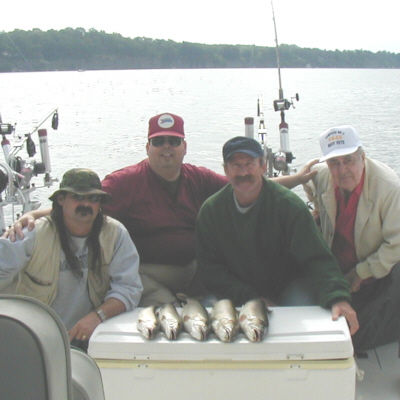 Peter Mckenzie his father and two close friends from Long Island, N.Y. had a fantastic summer fishing trip with Captain Jack Prutzman of Great White Charters
