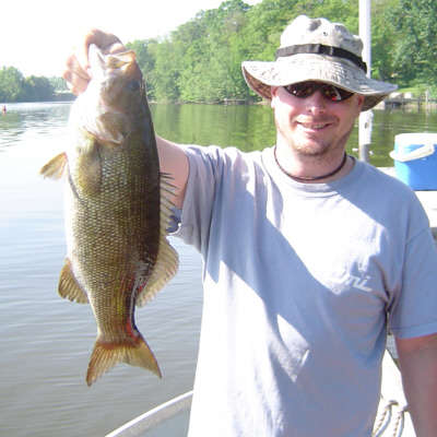 James Lilly from Liverpool, NY caught this nice smallmouth from the Seneca River