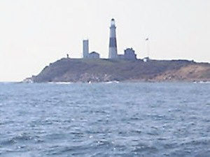The lighthouse on the point in Montauk