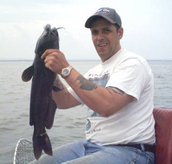 Mike Santos caught this nice channel catfish from Oneida Lake
