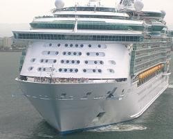Cruise ship heading for port